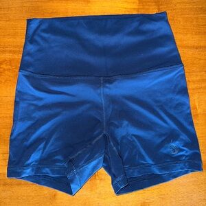 Women's Blue High-Waisted Shorts